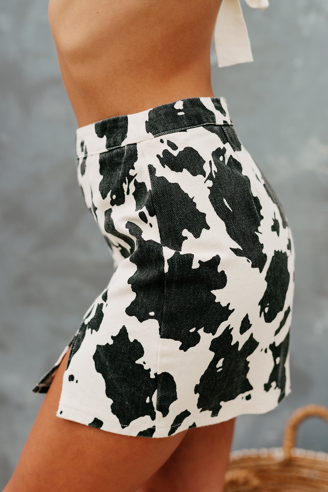 Where to buy cow print skirt sale