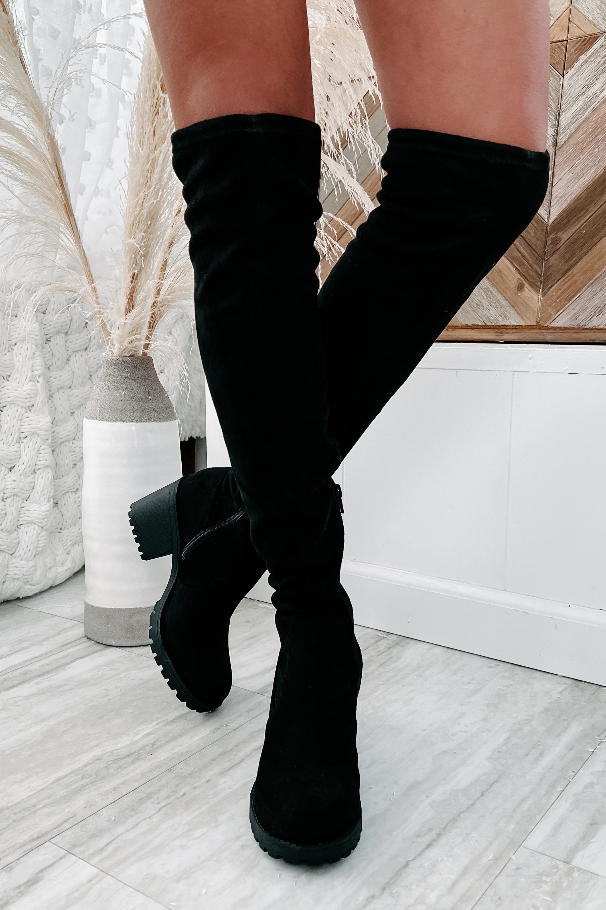 Cleated over the knee shops boots