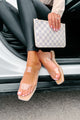 Summer Glam Rhinestone Trimmed Strappy Sandal (Clear) - NanaMacs