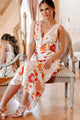 Downright Darling Floral Midi Dress (Off White/Multi) - NanaMacs