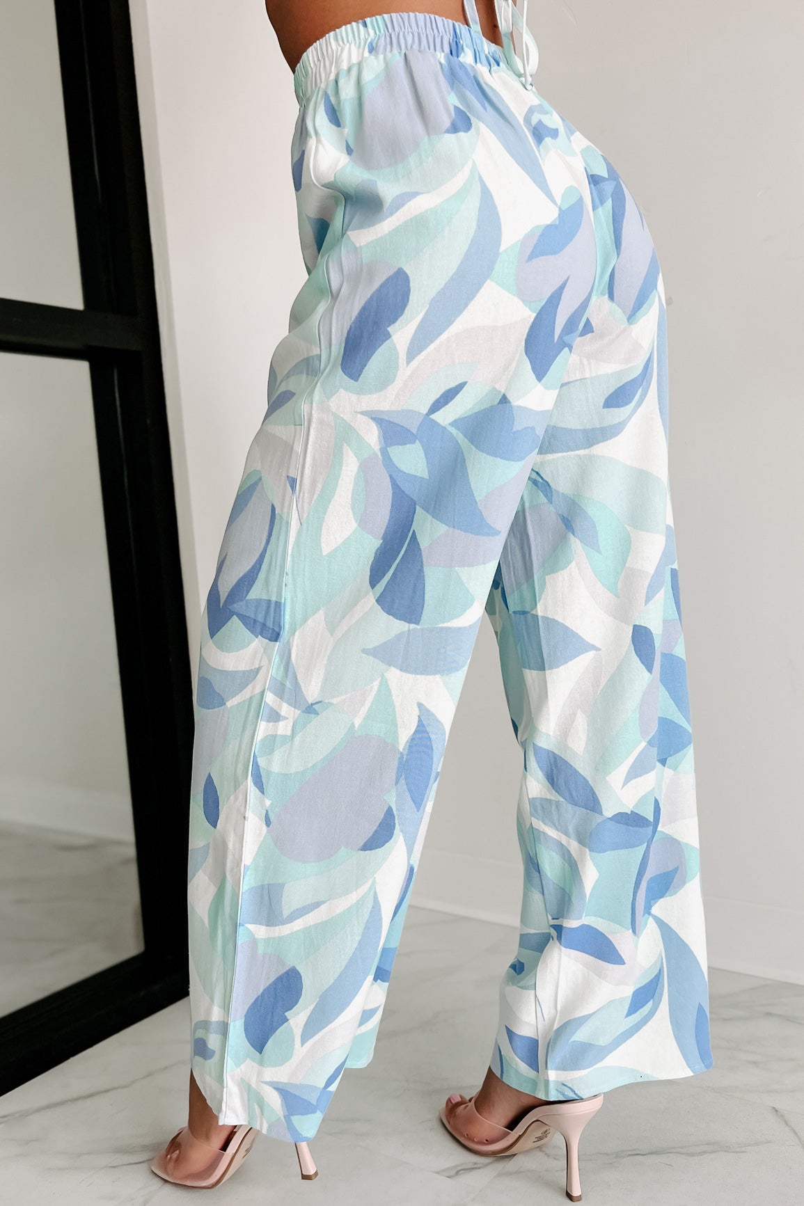 Somewhere On A Yacht Two Piece Pant Set (Blue)