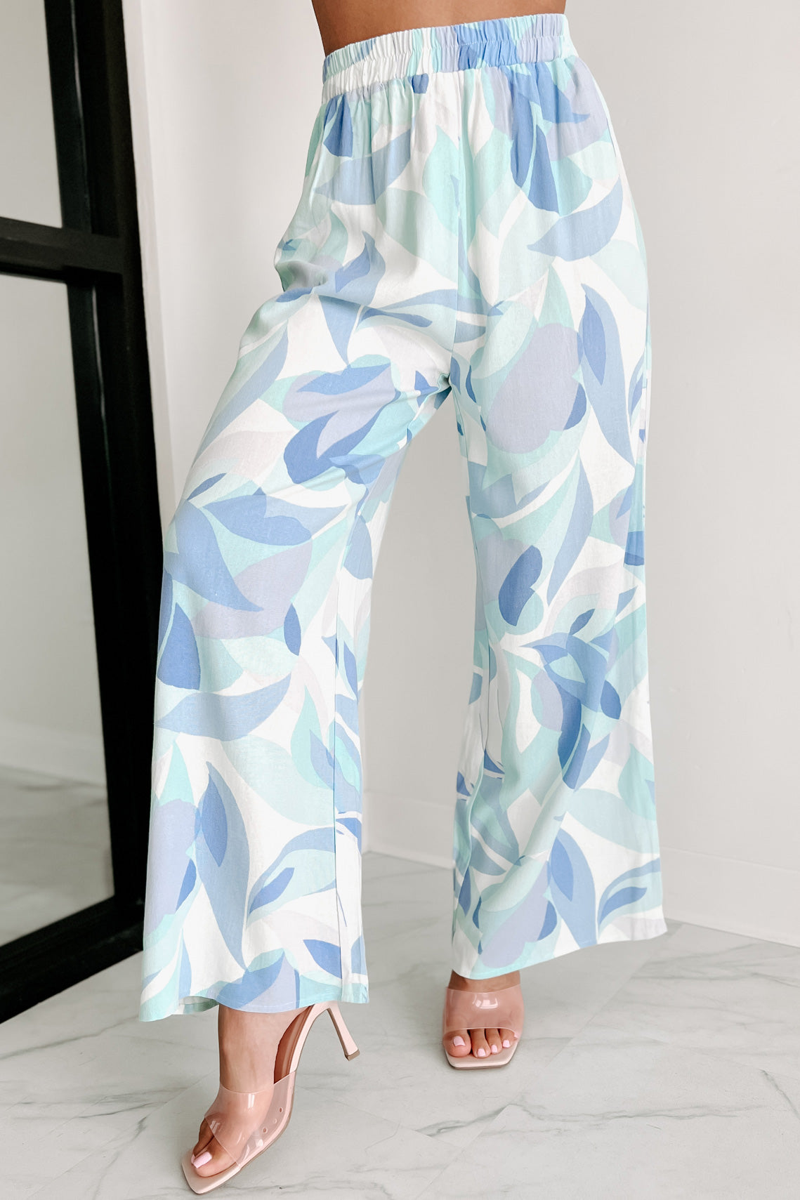 Somewhere On A Yacht Two Piece Pant Set (Blue)