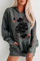 "Ride Off Into The Sunset" Double-Sided Vintage Wash Graphic Hoodie (Black) - Print On Demand - NanaMacs